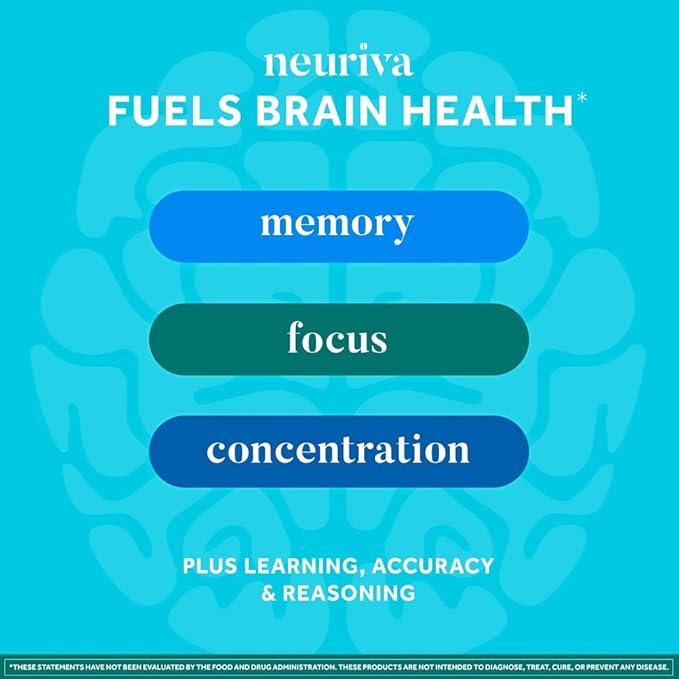 NEURIVA Plus Brain Supplement for Memory Focus &amp Concentration + Cognitive Function with Nootropics Phosphatidylserine and Neurofactor VIT B6 &amp B12 Strawberry Flavor 50 Gummies (2 Pack)