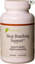 Nature's Rite Sleep Breathing Support - Natural Assistance for Better Sleep Improve Breathing Pattern 30 Capsules All-Natural Herbal Ingredients Made in USA