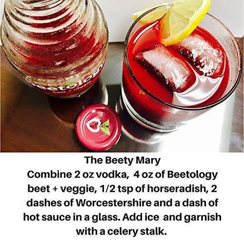 Beetology Organic Beet and Veggie Juice 8.45oz (6 Pack) | 100% Cold Pressed | Heart Healthy | Nutrient Packed Vegetable Juice | Vibrant Flavor