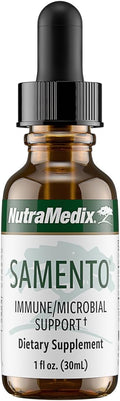 NutraMedix Samento Cat's Claw Tincture - Cat's Claw Tick Immune Support Supplement for Brain Antioxidant Cardiovascular &amp Microbial Support - Bioavailable Herbal Supplements from Nature (1oz / 3