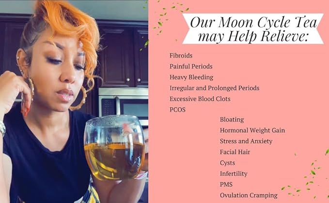 Quartzy Blu Moon Cycle Tea – Herbal Women’s Wellness Tea | Botanical Blend for Monthly Cycle Support | Caffeine-Free All-Natural Womb Wellness Blend