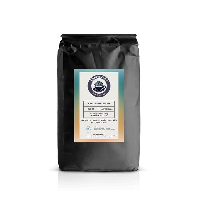 Curious Mind Coffee Ground Gourmet Coffee (12 oz Dark Humor)