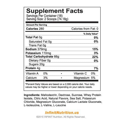 INFINIT Nutrition GO FAR Orange - The only All-in-one Endurance Hydration Drink with Protein 280 Calories Per Serving &amp Electrolytes - No Gels Pills or Bars Needed 100% All-Natural &amp no Added