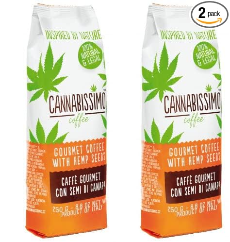 Fresh Ground Gourmet Coffee with Hemp Seeds