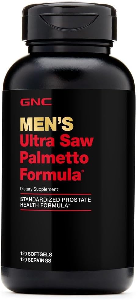 GNC Men's Ultra Saw Palmetto Formula Supports Normal Prostate Function 120 Softgels