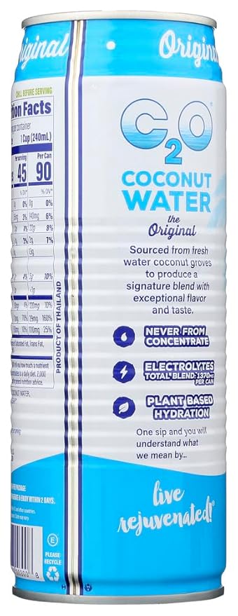 C2O Pure Coconut Water 24x 17.5 Oz
