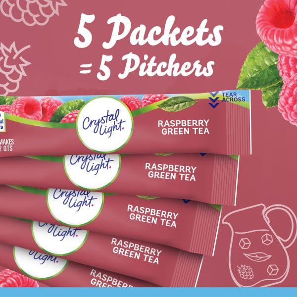 Crystal Light Classic Orange Raspberry Green Tea Peach Mango Green Tea Drink Mix (Variety Pack)
