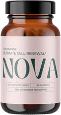 Nova Ultimate Cell Renewal/Spermidine Supplements Organic Wheat Germ Anti Aging Supplement with High Spermidine Zinc and Thiamine for Optimal Autophagy 60 Capsules (Pack of 1)
