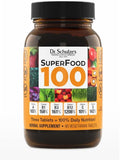 Dr. Schulze's SuperFood 100 - Everyday Superfood Supplement to Support Overall Wellness - Mutivitamin Support for Cellular Nutrition &amp Energy - Clean Ingredients - Gluten-Free &amp Dairy-Free - 9