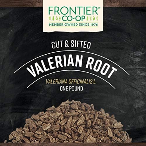 Frontier Co-op Cut &amp Sifted Valerian Root Kosher - for Valerian Root Tea DIY Supplement Capsules Bedtime Formulas and Sleep Pillows | 16 Ounce (Pack of 1)