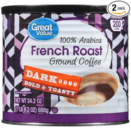French Roast Ground Coffee Dark Roast 24.2 ozPack of 2