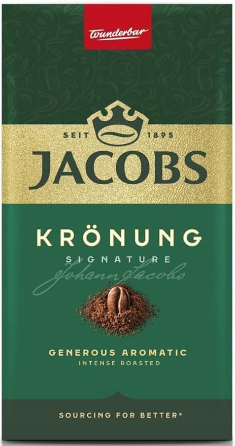 Jacobs Kronung Ground Filter Coffee 250 Gram / 8.81 Ounce (Pack of 4)
