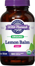 Oregon's Wild Harvest Certified Organic Lemon Balm Herbal Supplement 1125 MGS 180 Count