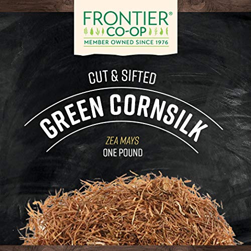 Frontier Co-op Cornsilk 1lb Bulk Bag | Cut and Sifted Dried Corn Silk Husk Herb | Pure and Natural | Ideal for Cornsilk Tea Soups and Herbal Uses Kosher