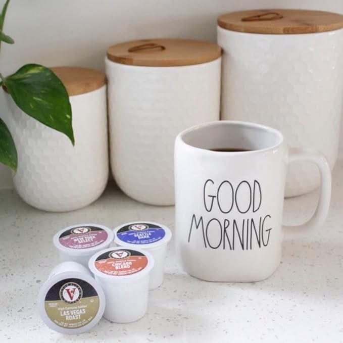 Victor Allen's Coffee Across America Variety Pack (Seattle Dark New York Select Chicago Blend Las Vegas Roast) 96 Count Single Serve Coffee Pods for Keurig K-Cup Brewers