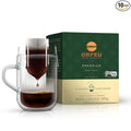 Orfeu Specialty Intense Coffee Drip Sachets – 100% Arabica Dark Roast Notes of Toasted Caramel &amp Fruit Jam – Low Acidity Velvety Body – 10 Sachets (3.52oz/100g)