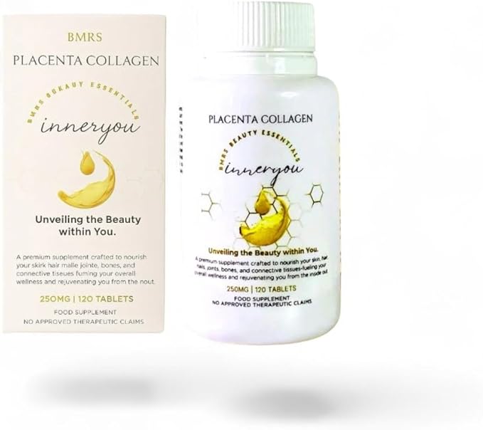 BMRS Beauty Essentials Inner You Placenta Collagen Food Supplement - 250mg 120 Tablets