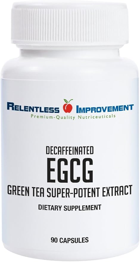 EGCG Green Tea Extract 90 Capsules 670mg Extract Per Capsule Standardized to High Potency 98%+Polyphenols 60% EgCG Very Low Caffeine Gentle On Digestive System