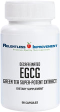 EGCG Green Tea Extract 90 Capsules 670mg Extract Per Capsule Standardized to High Potency 98%+Polyphenols 60% EgCG Very Low Caffeine Gentle On Digestive System