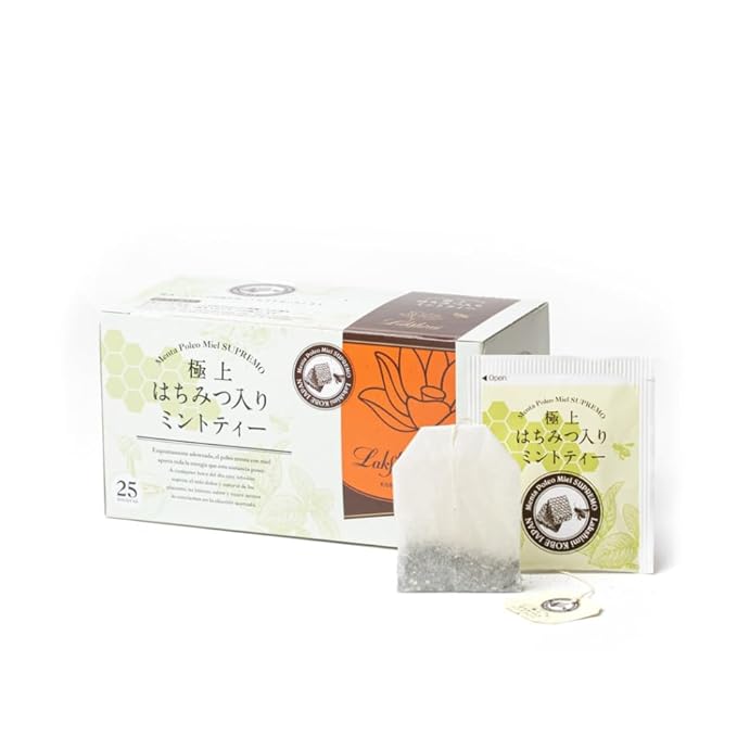 Premium Honey Mint Tea 25 Bags Lakshimi MENTA-POLEO Miel SUPREMO