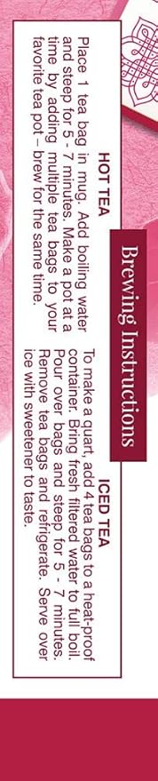 Davidson's Organics Tulsi Hibiscus Flower 8-count Tea Bags Pack of 12