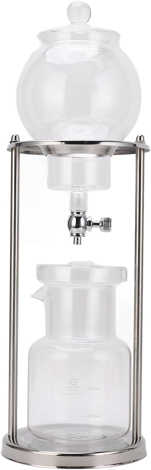 Panorgraphic 600ml Clear Cold Coffee Stainless Steel Stand DIY Home Kitchen