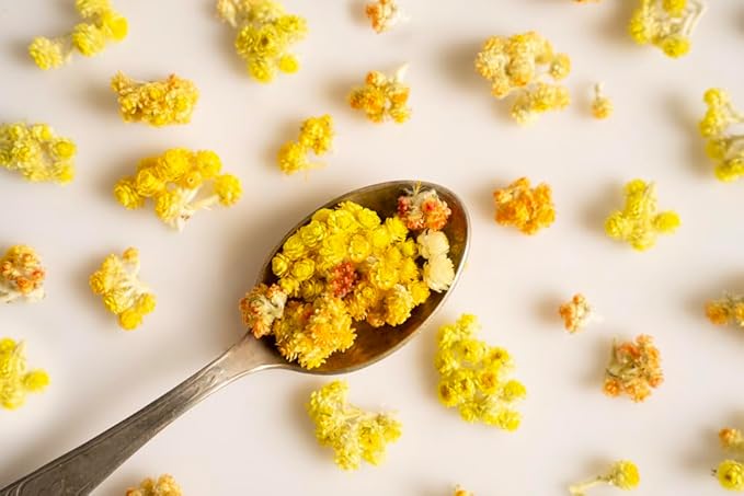 Immortelle (Helichrysum Graveolens) 2 OZ (57g) Loose Herbal Tea | Wild-Harvested from the Mountains of Armenia | Naturally Sourced with Rich Aroma and Distinct Flavor | Handpicked &amp Premium Qualit