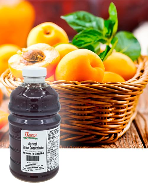 Nature Blessed 100% Apricot Fruit Juice Concentrate - 2 Quarts (2/32 fl oz bottles) Applications: Home Wine Making Home Brewing Distilling Ale Smoothies Making Jelly