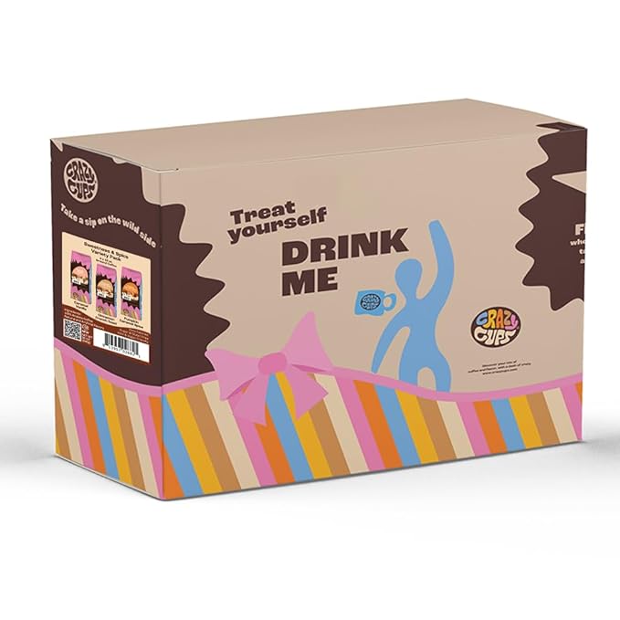 Crazy Cups Flavored Ground Coffee Variety Pack Includes Cinnamon French Toast Caramel Vanilla Pumpkin Caramel Spice in 10 oz Bags For Brewing Flavored Hot or Iced Coffee Variety 3 Pack