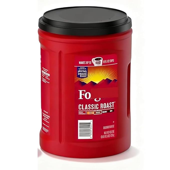Folgarrs Medium Roast Ground Coffee – Smooth &amp Rich Flavor (43.5 oz)