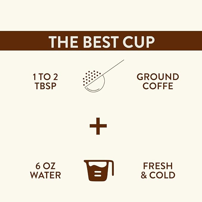 STEEP + BREW Costa Rican Coffee | Premium Arabica Coffee | Ground | Medium Roast | 12 oz | PACK OF 6