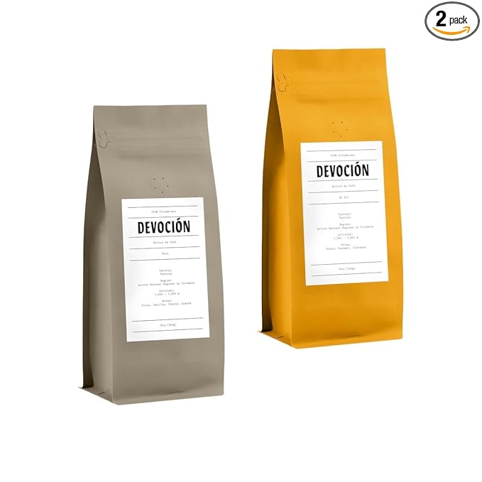 Bean Box Sampler - Roasted by Devocion 2-Pack Freshly Ground Coffee Gourmet Coffee