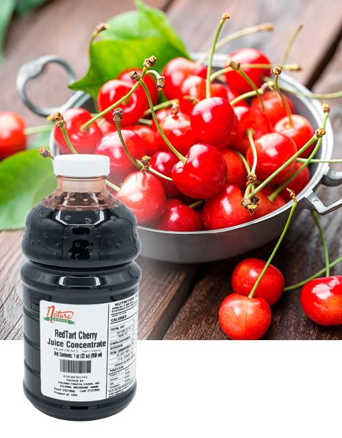 Nature Blessed 100% Pure Tart Cherry Concentrate - 1 Quart (1/32 fl oz bottle) Applications: Home Wine Making Brewing Distilling Smoothies Jelly