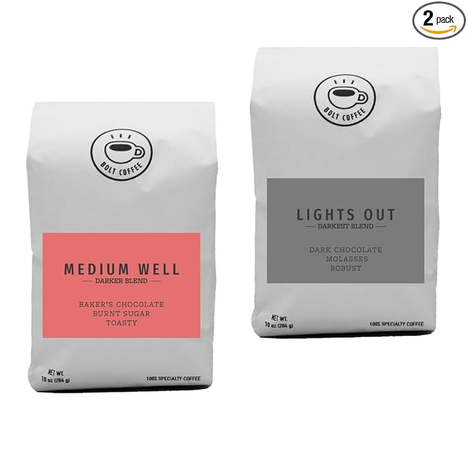 Bean Box Sampler - Roasted by Bolt Co. 2-Pack Whole Bean Coffee Gourmet Coffee
