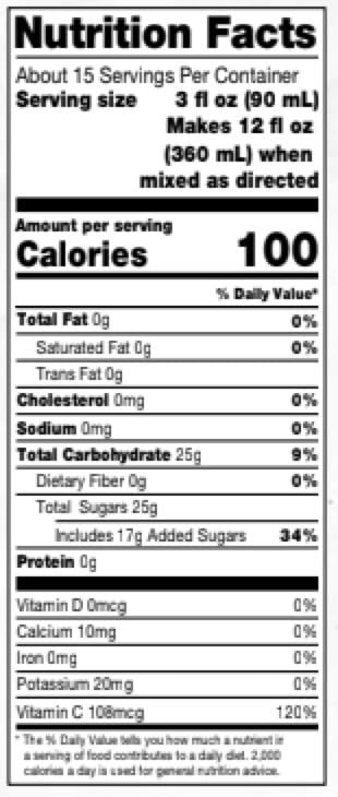 Dr. Smoothie Refreshers Peach Mango Six 46 Oz. Bottles