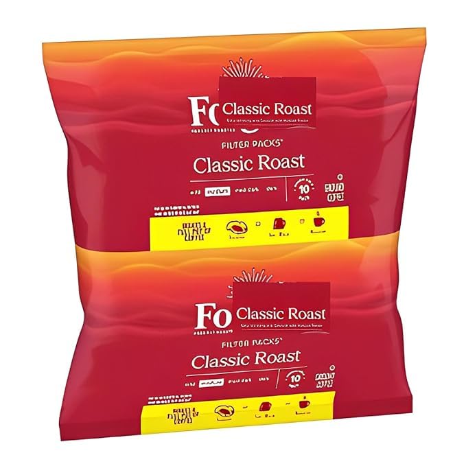 Classic Roast Ground Coffee Filter Packs 0.9 oz. 40 ct.(PACK OF 2 TOTAL 80 ct.)