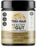 TERRA ORIGIN Healthy Gut Powder (Honey Lemon) | 30-Servings with L-Glutamine Zinc Glucosamine Slippery Elm Bark and More!