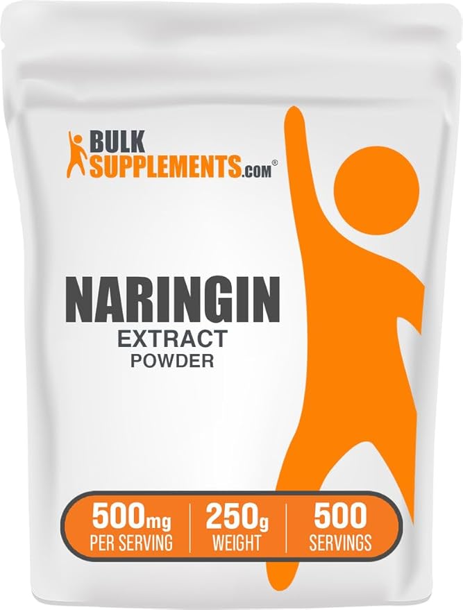 BulkSupplements.com Naringin Extract Powder - Sourced from Citrus Fruit Naringin Supplement - Herbal Supplement Gluten Free 500mg per Serving 250g (8.8 oz) (Pack of 1)