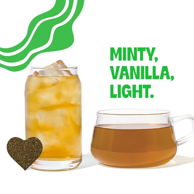 Tea Drops Lightly Sweetened Organic Tea Bulk Box | Sweet Peppermint | Caffeine Free | Iced or Hot Herbal Tea Beverages Gift Set | Includes Organic Peppermint Oil &amp Spearmint Leaves | 10 Drops per