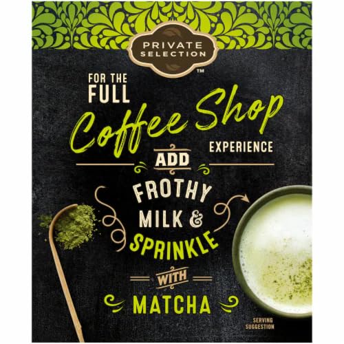 Matcha Green Tea Latte Mix Private Selection special blend finest Nishio Matcha cane sugar smooth nutty taste 10 packets (Pack of 4)
