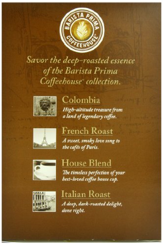 Barista Prima Coffeehouse Dark Roast Extra Bold K-Cup for Keurig Brewers Decaf Italian Roast Coffee4 pack of 24 cups each (96 count)