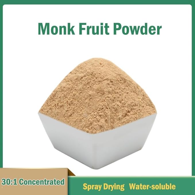 Pure Natural Monk Fruit Sweetener 30:1 Concentrated Juice Powder Spray Drying Food Grade Luohanguo Water-soluble