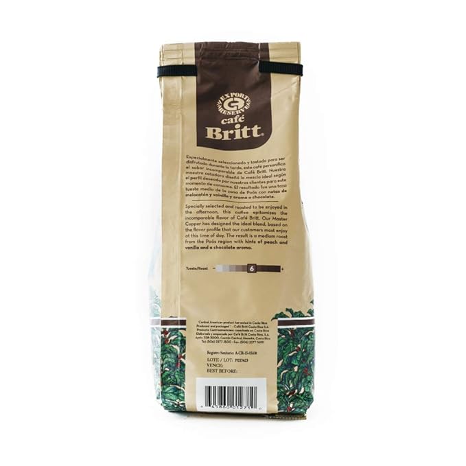 Café Britt® - Costa Rican Afternoon Blend Coffee (12 oz.) (3-Pack) - Ground Arabica Coffee Kosher Gluten Free 100% Gourmet &amp Medium Roast