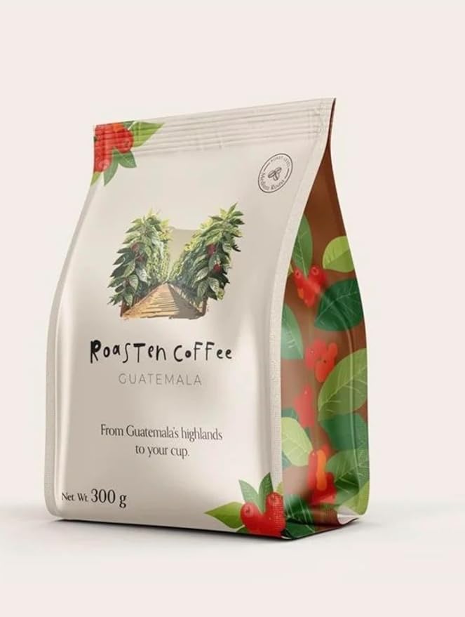 Roasten Coffee Lava Blend Premium Ground Coffee - Medium Dark Roast Guatemalan Single Origin 300g (10.58oz)
