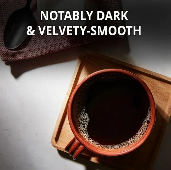 Dark Roast Ground Coffee | 2 Pack | Black Silk Blend 40.3 oz Canister – Bold Smooth Rich Aroma Sealed for Freshness