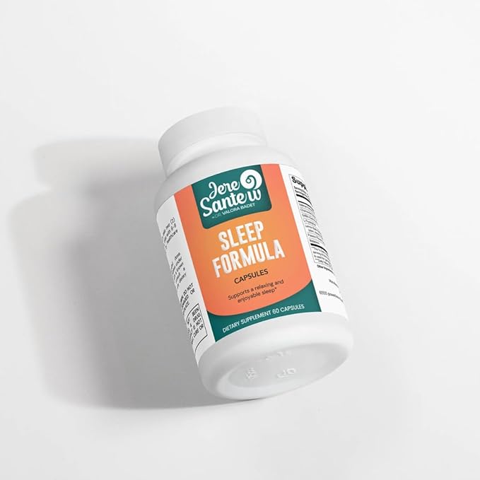 Sleep Formula - Natural Sleep Aid Supplement with Valerian Chamomile GABA &amp Melatonin - Promotes Relaxation &amp Restful Sleep - 60 Capsules USA-Made