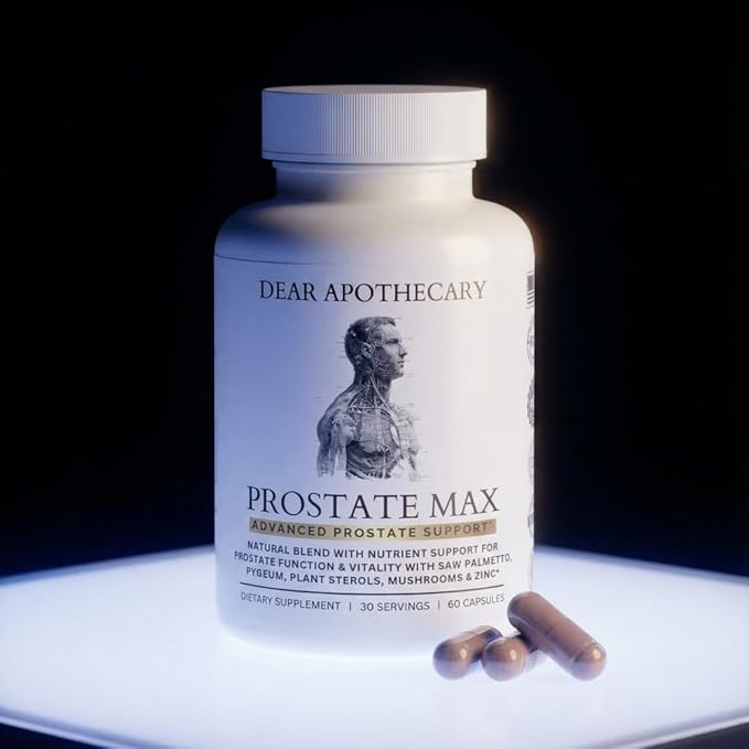 Prostate Supplement for Men - Saw Palmetto 200mg Pygeum Plant Sterols - Supports Prostate Health Urinary Flow Bladder Function - Mushroom Blend Zinc Selenium - Vegan Non-GMO - 60 Capsules