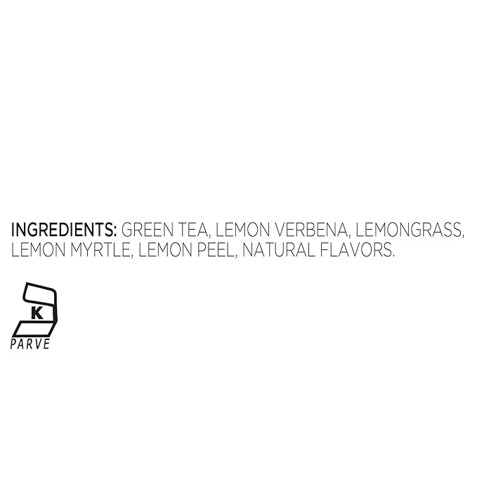 Tea Forte Lemon Sorbetti Premium Loose Leaf Caffeinated Green Tea Blend Canister Makes 35-50 Cups