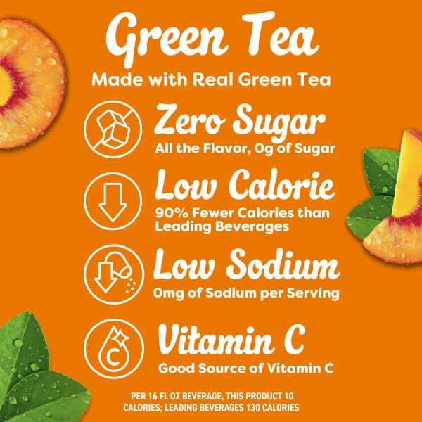 Crystal Light On-The-Go Variety Pack – Peach Mango Green Tea &amp Pink Lemonade Sugar-Free Powdered Drink Mix 10 CT Each (2 ea.Variety Pack)