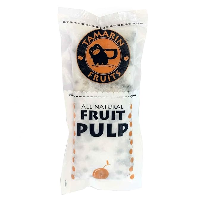 Tamarin Fruits All Natural Frozen Fruit Pulp perfect for Juicing Cocktails Smoothies Desserts and Baking No Sugar Added Gluten Free with No Preservatives - (Yellow Dragon Fruit 3.2oz each)